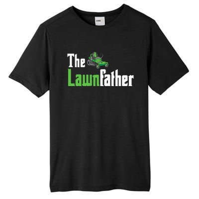 The Lawnfather Funny Lawn Mowing Tall Fusion ChromaSoft Performance T-Shirt