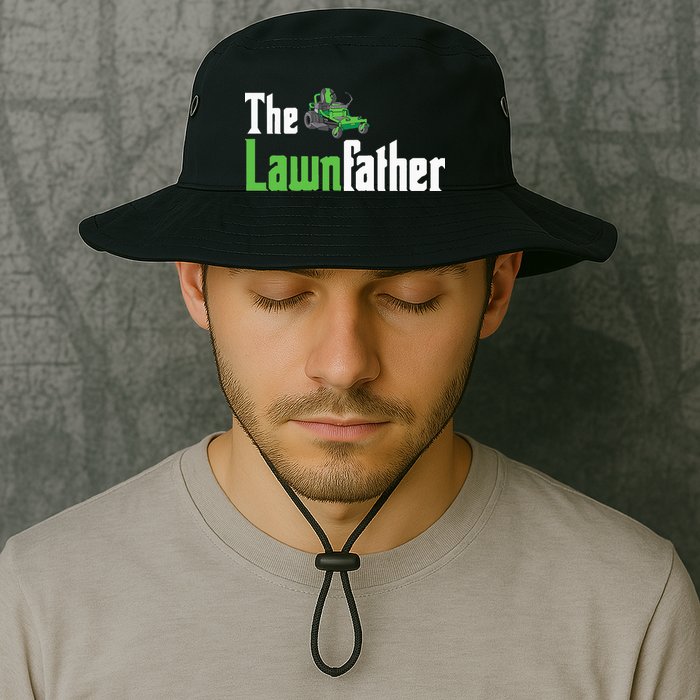 The Lawnfather Funny Lawn Mowing Bucket Hat