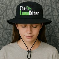 The Lawnfather Funny Lawn Mowing Bucket Hat