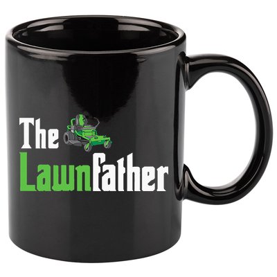 The Lawnfather Funny Lawn Mowing 11oz C Handle Ceramic Mug