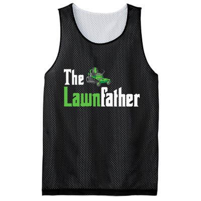 The Lawnfather Funny Lawn Mowing Mesh Reversible Basketball Jersey Tank