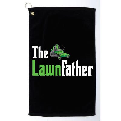 The Lawnfather Funny Lawn Mowing Golf Towel