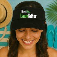 The Lawnfather Funny Lawn Mowing Visor