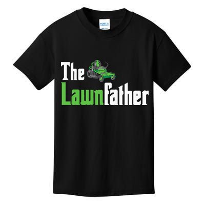 The Lawnfather Funny Lawn Mowing Kids T-Shirt