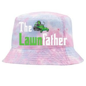 The Lawnfather Funny Lawn Mowing Tie-Dyed Bucket Hat