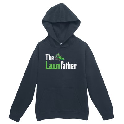 The Lawnfather Funny Lawn Mowing Urban Pullover Hoodie