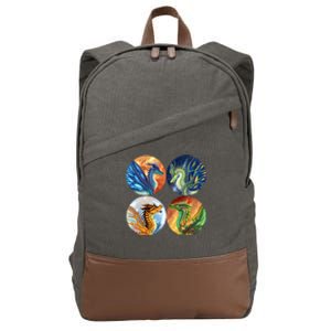 The Lost Fire Heroes Gift Dragon Fire Cotton Canvas Backpack