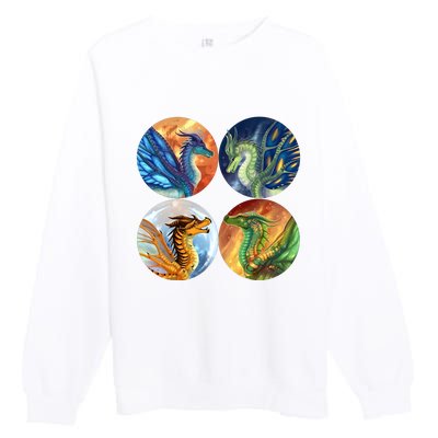 The Lost Fire Heroes Gift Dragon Fire Premium Crewneck Sweatshirt