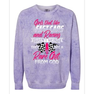 That Like Fast Cars Are Rare Fun Quote For Racing Fans Great Gift Colorblast Crewneck Sweatshirt