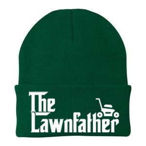 The Lawn Father Funny Lawn Mower Dad Knit Cap Winter Beanie