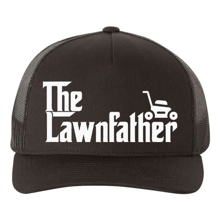 The Lawn Father Funny Lawn Mower Dad Yupoong Adult 5-Panel Trucker Hat