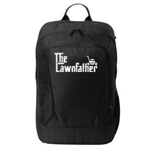 The Lawn Father Funny Lawn Mower Dad City Backpack