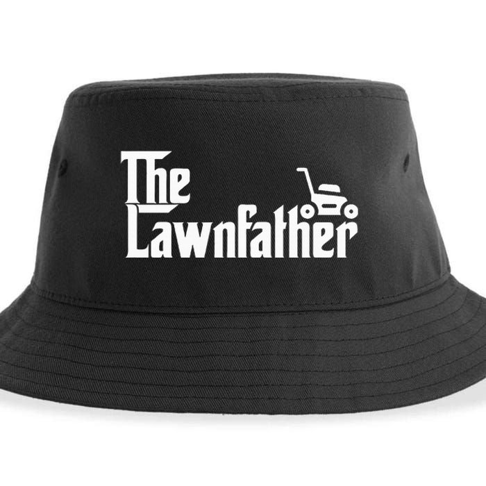 The Lawn Father Funny Lawn Mower Dad Sustainable Bucket Hat