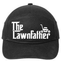 The Lawn Father Funny Lawn Mower Dad 7-Panel Snapback Hat