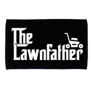 The Lawn Father Funny Lawn Mower Dad Microfiber Hand Towel