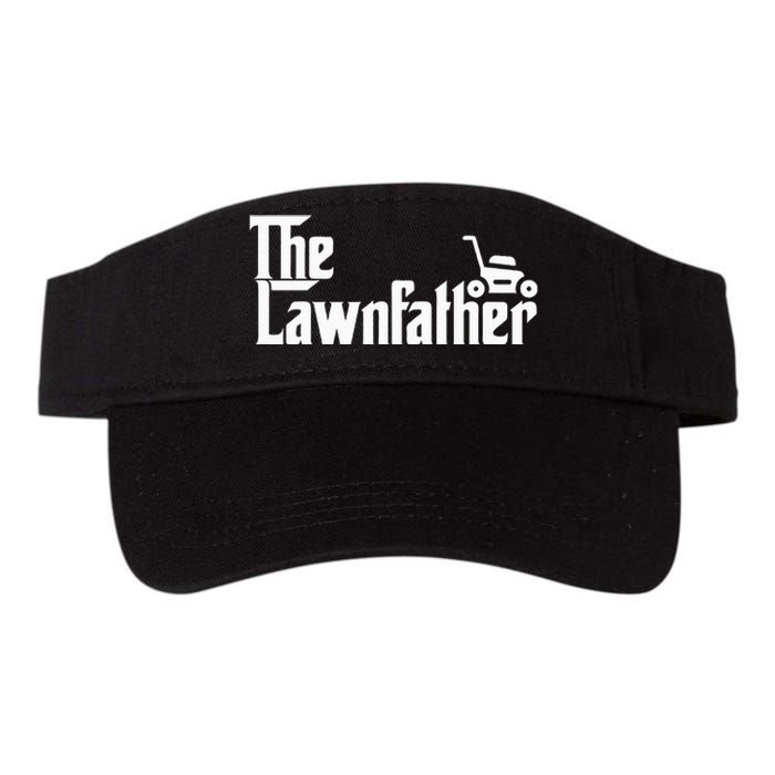 The Lawn Father Funny Lawn Mower Dad Valucap Bio-Washed Visor