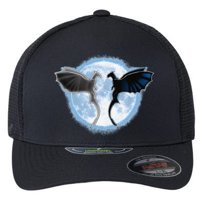 Toothless Light Fury In Space Design For Valentines Day Flexfit Unipanel Trucker Cap
