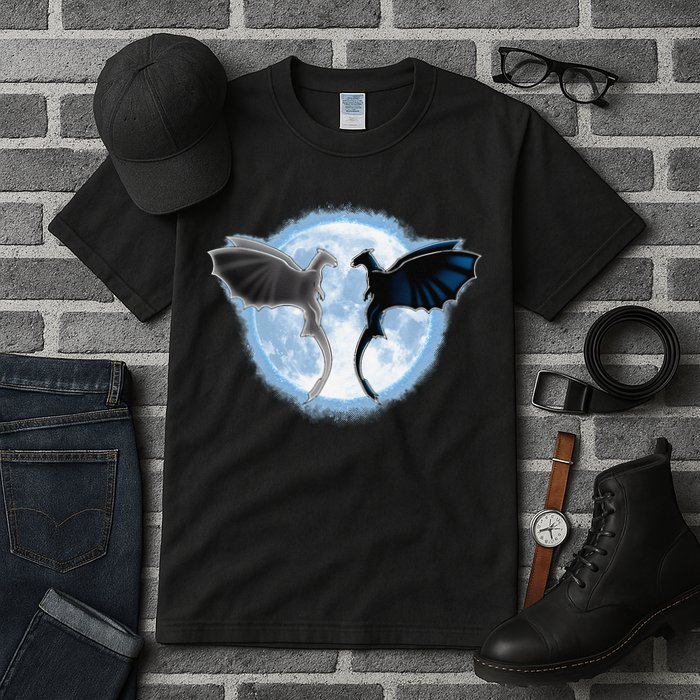 Toothless Light Fury In Space Design For Valentines Day Tall T-Shirt