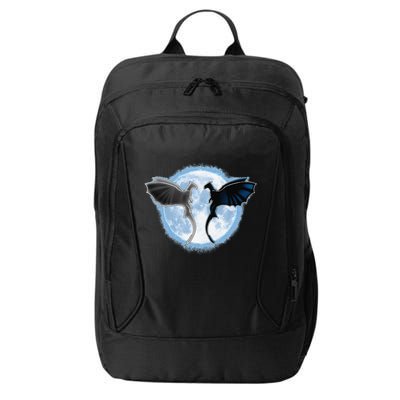 Toothless Light Fury In Space Design For Valentines Day City Backpack
