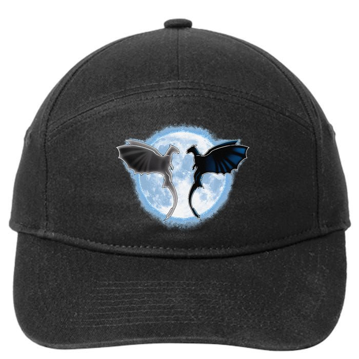 Toothless Light Fury In Space Design For Valentines Day 7-Panel Snapback Hat