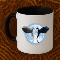 Toothless Light Fury In Space Design For Valentines Day Mug