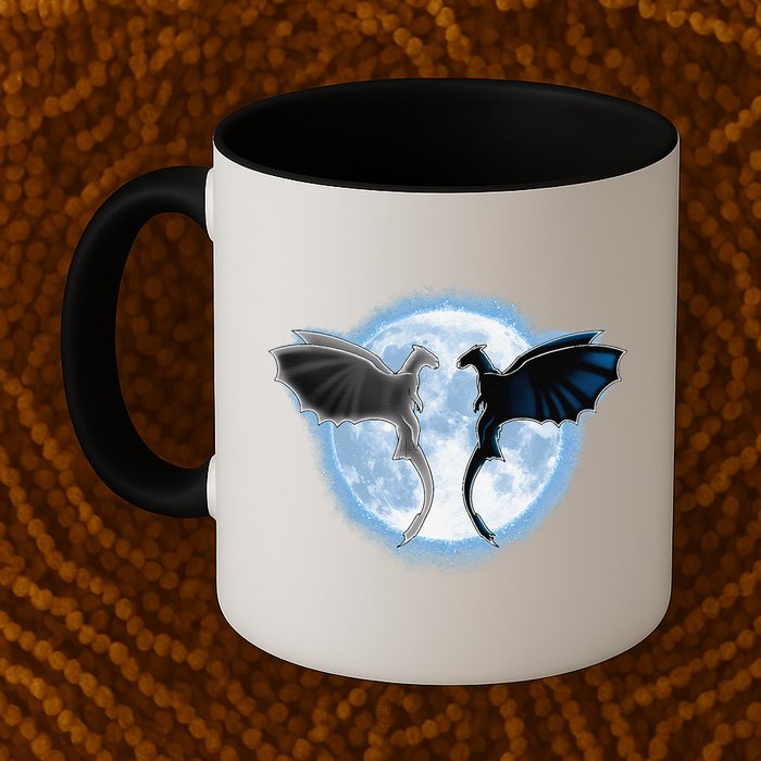 Toothless Light Fury In Space Design For Valentines Day Mug