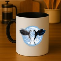 Toothless Light Fury In Space Design For Valentines Day Mug
