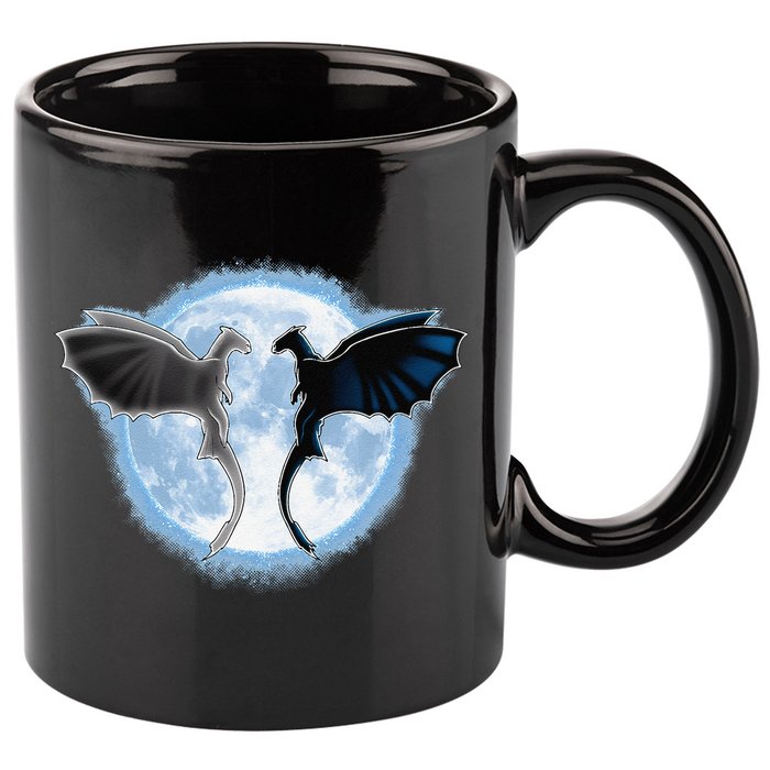 Toothless Light Fury In Space Design For Valentines Day 11oz C Handle Ceramic Mug