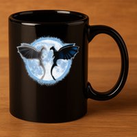 Toothless Light Fury In Space Design For Valentines Day 11oz C Handle Ceramic Mug
