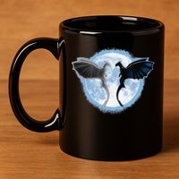 Toothless Light Fury In Space Design For Valentines Day 11oz C Handle Ceramic Mug