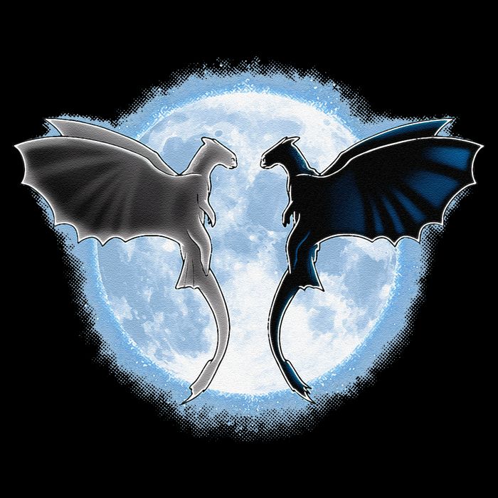 Toothless Light Fury In Space Design For Valentines Day 16 in Basic Backpack