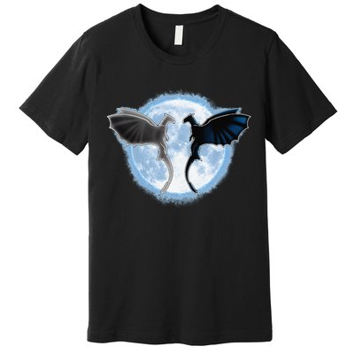 Toothless Light Fury In Space Design For Valentines Day Premium T-Shirt