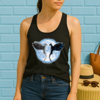 Toothless Light Fury In Space Design For Valentines Day Womens Tank Top