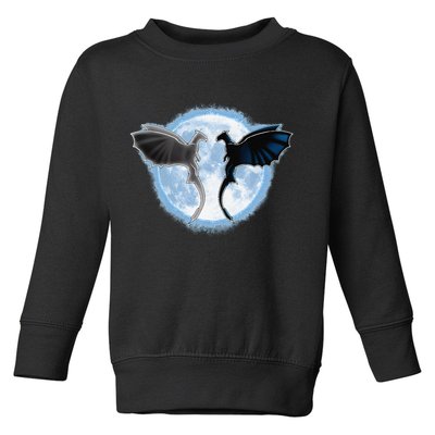 Toothless Light Fury In Space Design For Valentines Day Toddler Sweatshirt