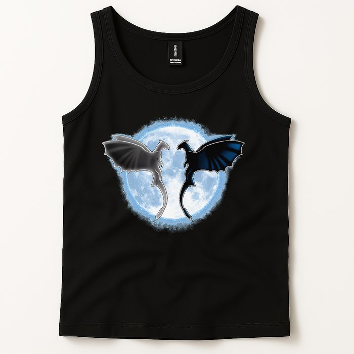 Toothless Light Fury In Space Design For Valentines Day Tank Top