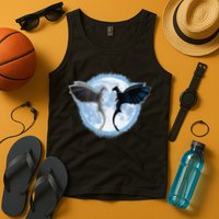 Toothless Light Fury In Space Design For Valentines Day Tank Top