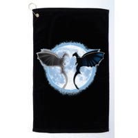 Toothless Light Fury In Space Design For Valentines Day Golf Towel
