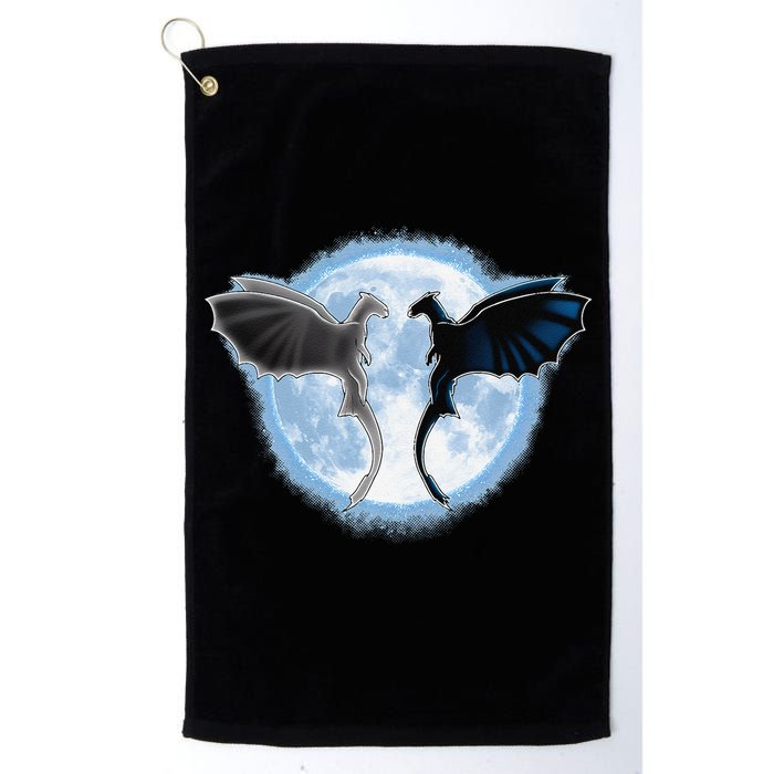 Toothless Light Fury In Space Design For Valentines Day Golf Towel