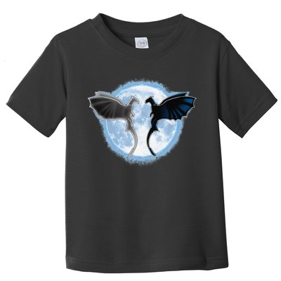 Toothless Light Fury In Space Design For Valentines Day Toddler T-Shirt
