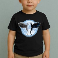 Toothless Light Fury In Space Design For Valentines Day Toddler T-Shirt