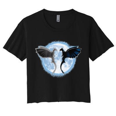 Toothless Light Fury In Space Design For Valentines Day Crop Top