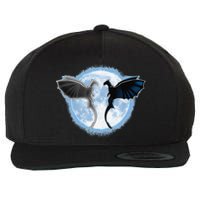 Toothless Light Fury In Space Design For Valentines Day Wool Snapback Cap