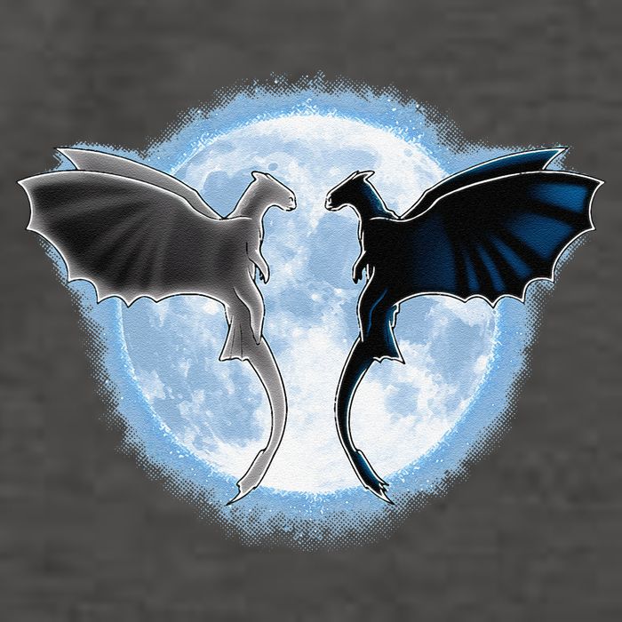 Toothless Light Fury In Space Design For Valentines Day Vector Backpack