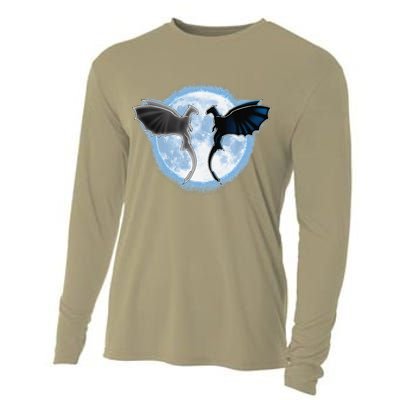 Toothless Light Fury In Space Design For Valentines Day Cooling Performance Long Sleeve Crew