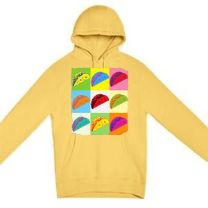 Taco Lover Funny Taco Art Mexican Food Lover Taco Premium Pullover Hoodie