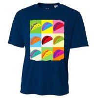 Taco Lover Funny Taco Art Mexican Food Lover Taco Cooling Performance Crew T-Shirt