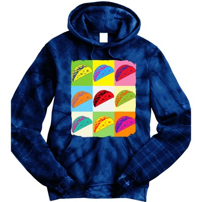 Taco Lover Funny Taco Art Mexican Food Lover Taco Tie Dye Hoodie