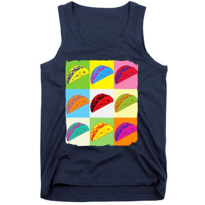 Taco Lover Funny Taco Art Mexican Food Lover Taco Tank Top