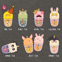Tea Life Funny Cute Milk Tea Cup Milk Tea Lover Humorous Puns Cotton Canvas Backpack