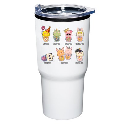 Tea Life Funny Cute Milk Tea Cup Milk Tea Lover Humorous Puns Tumbler